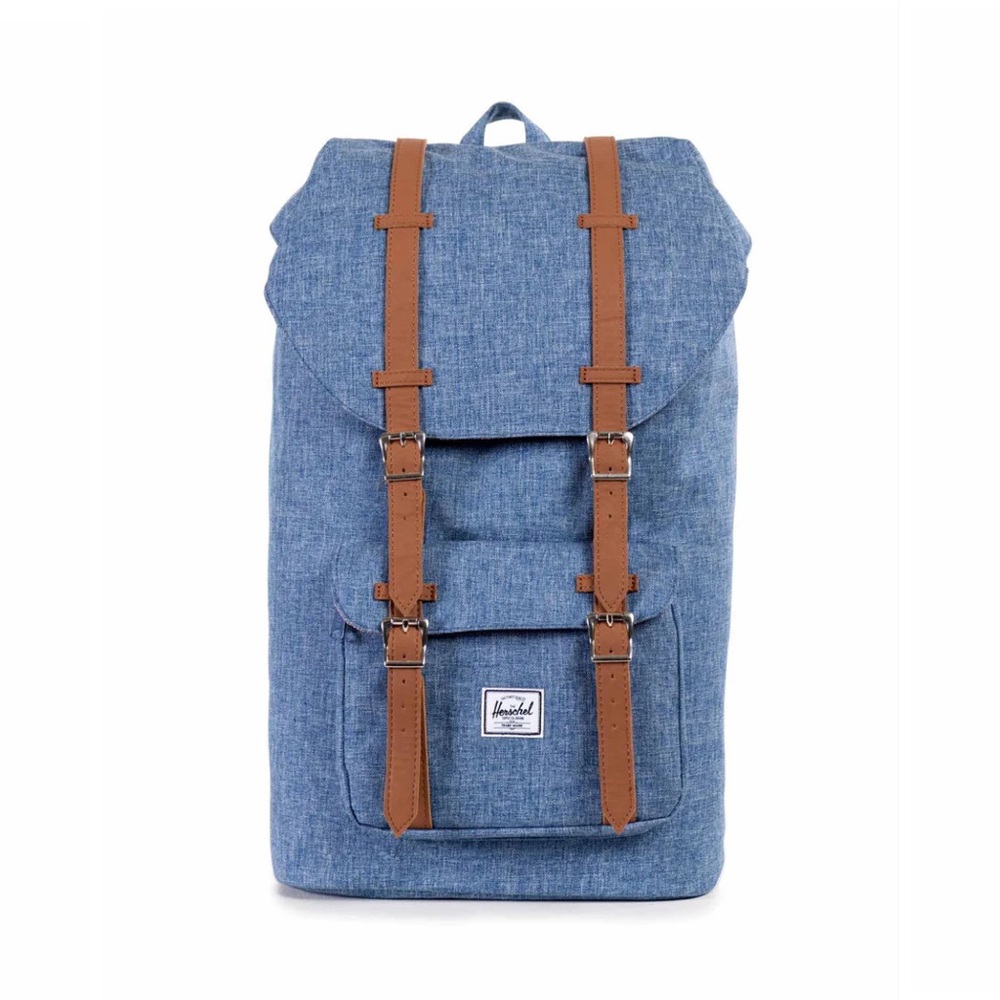 Herschel Supply Company Denim Blue and Tan Backpack